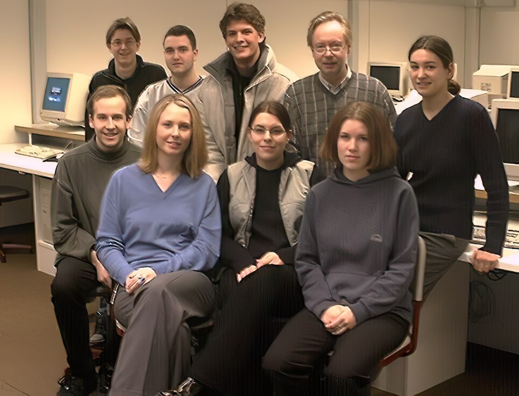 Gruppenfoto der Projektteilnehmer vom Februar 2001