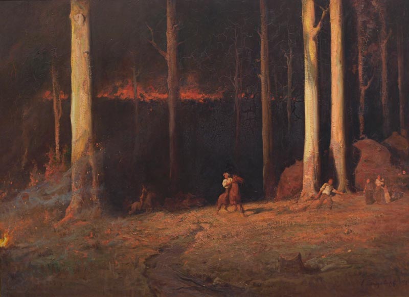 1898_Longstaff_BushfireNGV