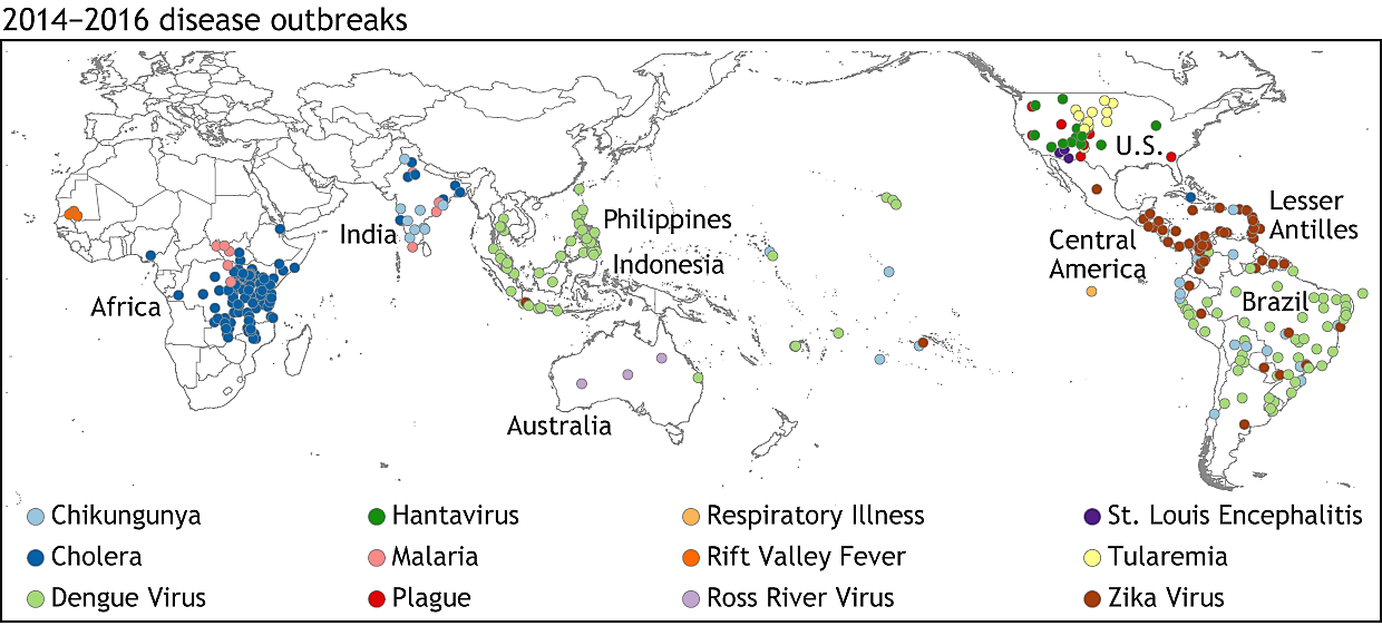 2014 - 2016 Disease Outbreaks