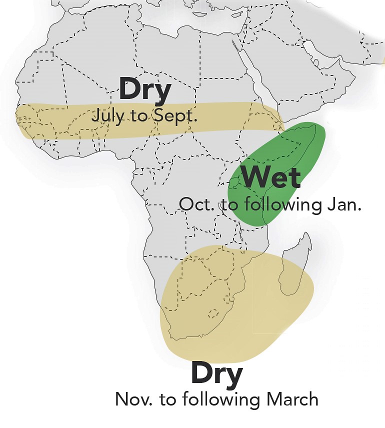 Historical El Niño regional trends for Africa