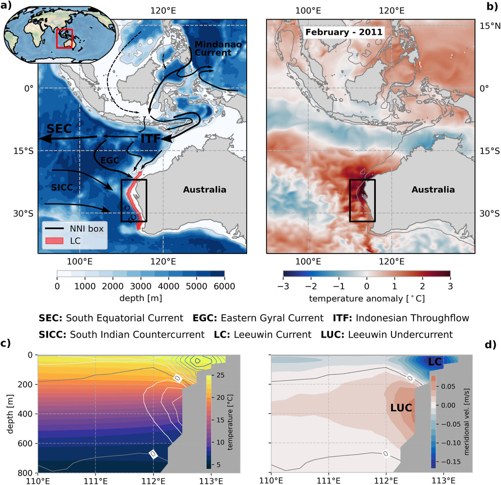 Ozeanographische Bedingungen vor West-Australien