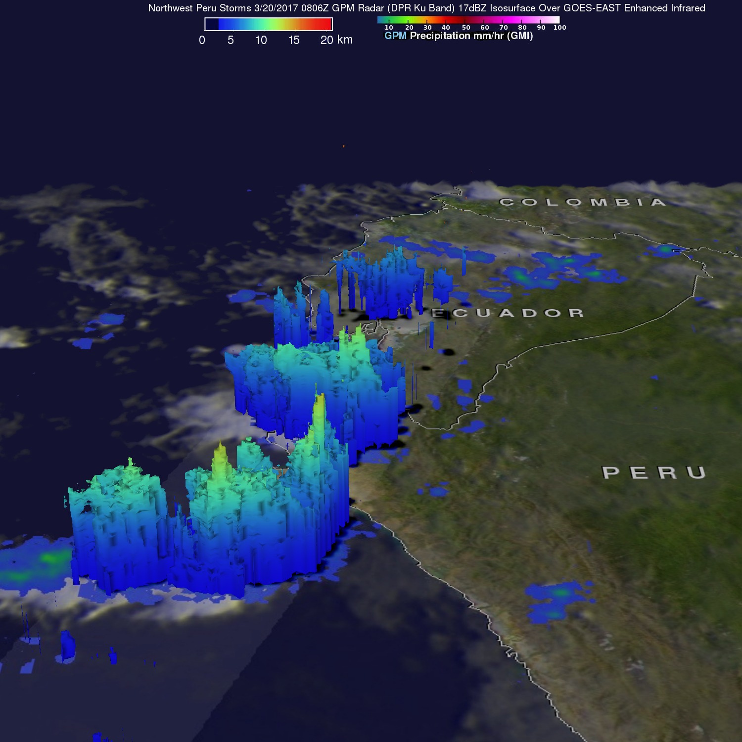 Peru's Deadly Rainfall Examined With NASA's GPM Data